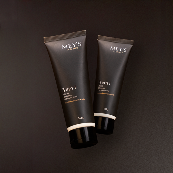 3 em 1 Meys | Kit com 2 | Hidratante, FPS 50 e Antioleosidade